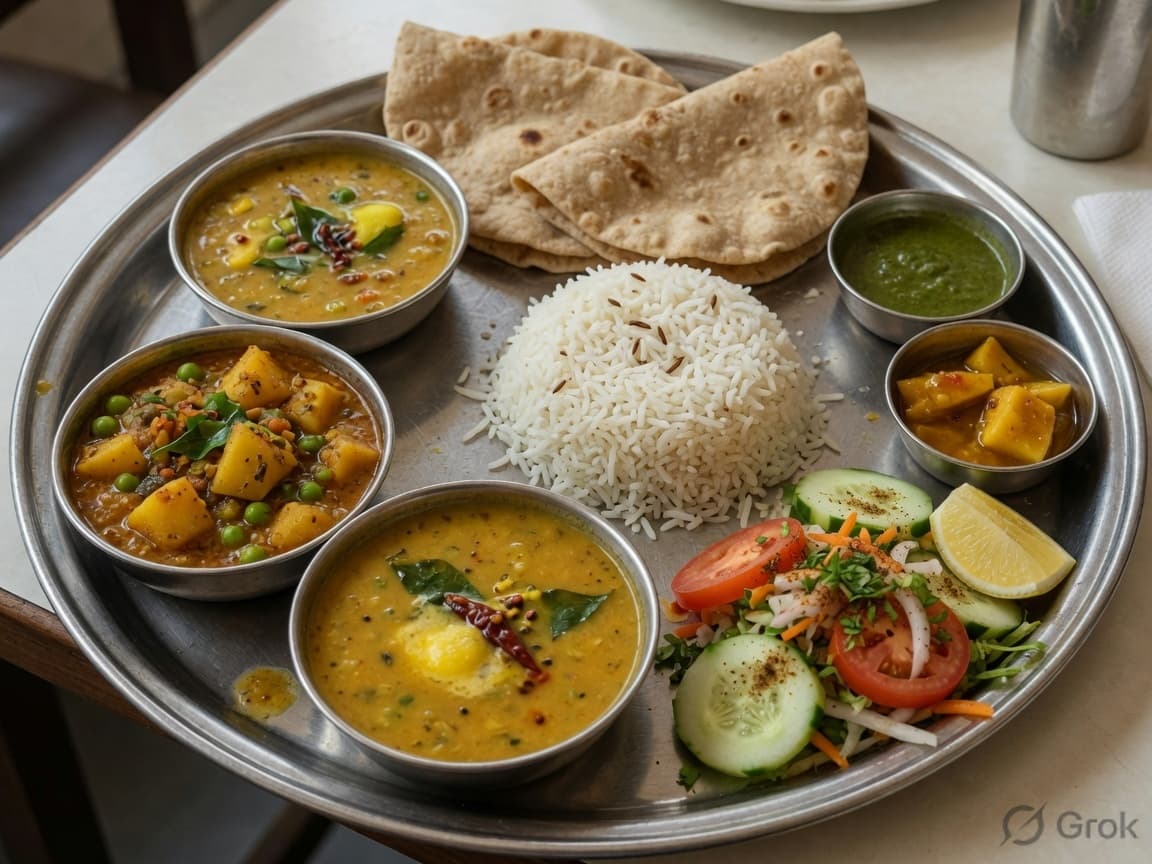 थाली सादा